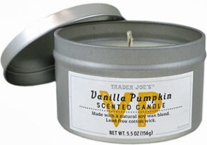 Trader Joe's Vanilla Pumpkin Scented Candle