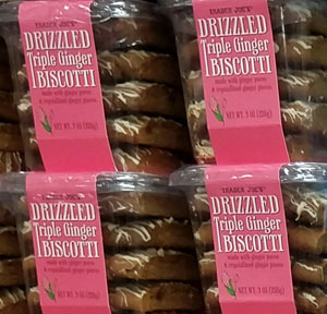 Trader Joe's Drizzled Triple Ginger Biscotti
