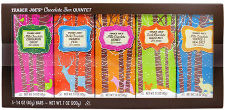 Trader Joe’s Chocolate Bar Quintet Reviews