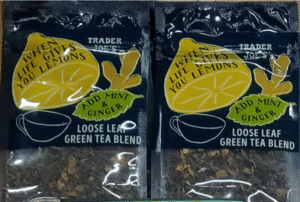 Trader Joe's When Life Gives You Lemons Add Mint & Ginger Loose Leaf Green Tea Blend
