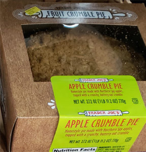 Trader Joe's Apple Crumble Pie