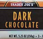 Trader Joe's Dark Chocolate Bars