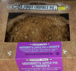 Trader Joe's Manyberry Apple Pie with Rhubarb