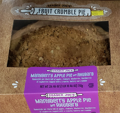 Trader Joe’s Manyberry Apple Pie with Rhubarb Reviews