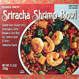 Trader Joe's Sriracha Shrimp Bowl
