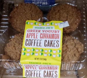 Trader Joe's Greek Yogurt Apple Cinnamon Coffee Cakes