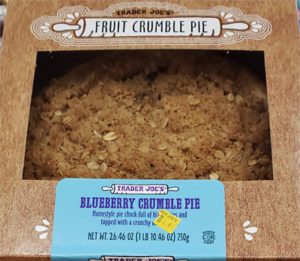 Trader Joe's Blueberry Crumble Pie