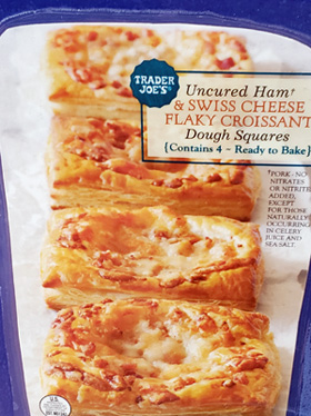 Trader Joe's Uncured Ham & Swiss Cheese Flaky Croissant Dough Squares Reviews