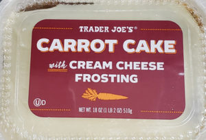 Trader Joe's Carrot Cake with Cream Cheese Frosting
