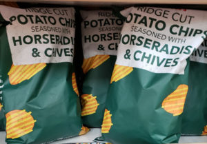 Trader Joe's Ridge Cut Potato Chips Seasoned with Horseradish & Chives