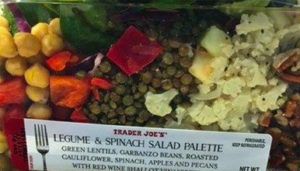 Trader Joe's Legume & Spinach Salad Palette