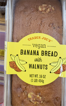 Trader Joe's Vegan Banana Bread with Walnuts