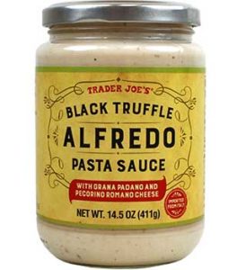 Trader Joe's Black Truffle Alfredo Pasta Sauce