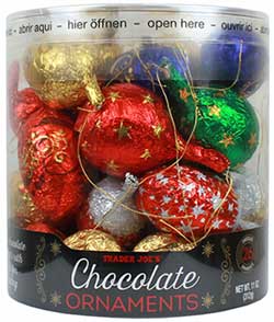 Trader Joe's Chocolate Ornaments