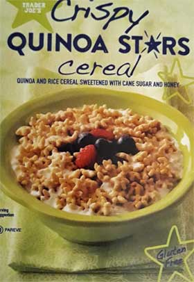 Trader Joe's Crispy Quinoa Stars Cereal