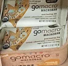 GoMacro MacroBar Everlasting Joy Coconut/Almond Butter/Chocolate Chips Reviews