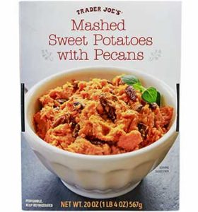 Trader Joe's Mashed Sweet Potatoes with Pecans