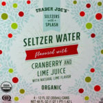 Trader Joe's Organic Cranberry and Lime Juice Seltzer Water