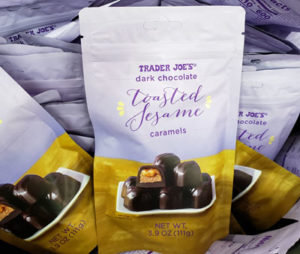 Trader Joe's Dark Chocolate Toasted Sesame Caramels