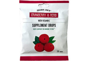 Trader Joe's Cranberry & Herb Supplement Drops