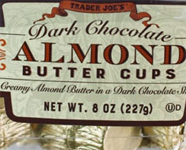 Trader Joe's Dark Chocolate Almond Butter Cups