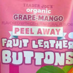 Trader Joe's Grape-Mango Peel Away Fruit Leather Buttons