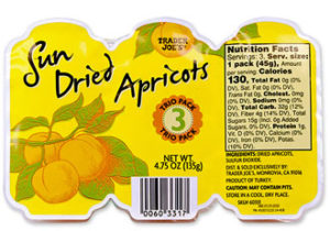 Trader Joe's Sun Dried Apricots Trio Pack