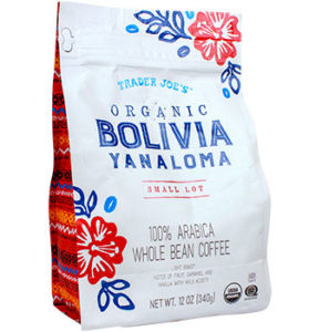 Trader Joe's Organic Bolivian Yanaloma Small Lot Coffee
