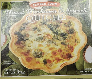 Trader Joe's Mixed Mushroom & Spinach Quiche