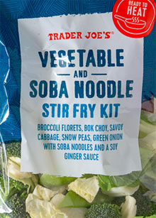 Trader Joe's Vegetable and Soba Noodle Stir Fry Kit