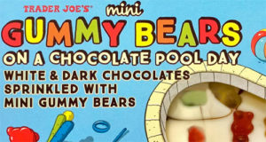 Trader Joe's Mini Gummy Bears on a Chocolate Pool Day