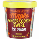 Trader Joe's Maple Ginger Cookie Swirl Ice Cream