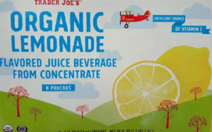 Trader Joe's Organic Lemonade Pouches