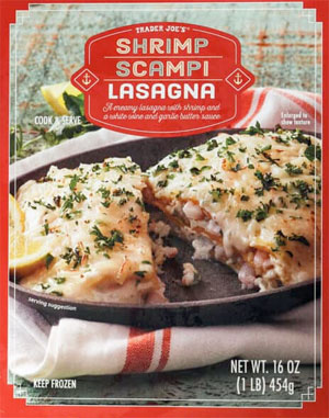 Trader Joe's Shrimp Scampi Lasagna