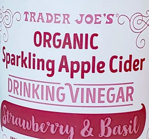 Trader Joe's Organic Cucumber & Mint Sparkling Apple Cider Vinegar
