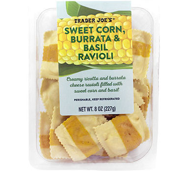 Trader Joe’s Sweet Corn, Burrata & Basil Ravioli Reviews