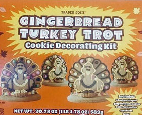 Trader Joe's Gingerbread Turkey Trot Cookie Decorating Kit