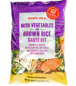 Trader Joe's Miso Vegetables and Brown Rice Sauté Kit