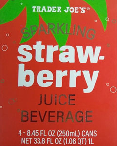 Trader Joe's Sparkling Strawberry Juice Beverage