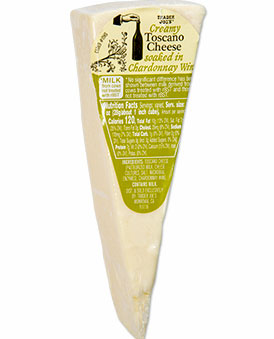 Trader Joe's Creamy Toscano Cheese Soaked in Chardonnay Wine