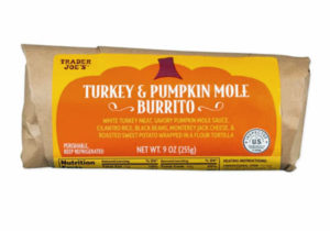 Trader Joe's Turkey & Pumpkin Mole Burrito
