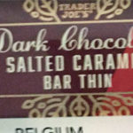 Trader Joe's Dark Chocolate Salted Caramel Bar Thin