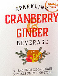 Trader Joe’s Sparkling Cranberry Ginger Beverage Reviews