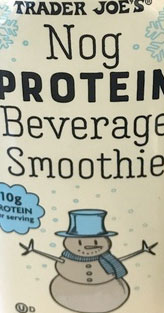 Trader Joe’s Egg Nog Protein Beverage Smoothie Reviews