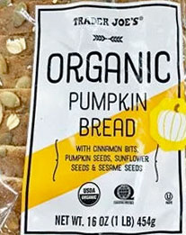 Trader Joe’s Organic Pumpkin Bread Reviews