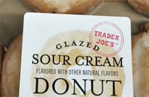 Trader Joe's Glazed Sour Cream Donuts