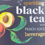 Trader Joe's Sparkling Black Tea with Peach Juice Beverage