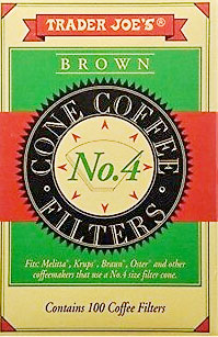Trader Joe's No. 4 Brown Coffee Filters