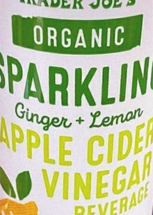 Trader Joe's Organic Ginger & Lemon Sparkling Apple Cider Vinegar Beverage
