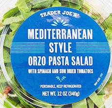 Trader Joe's Mediterranean Style Orzo Pasta Salad